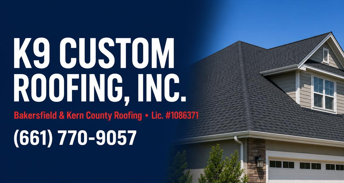 K9 Custom Roofing, Inc. cover